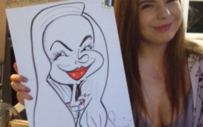 On the spot caricature at an 18th Birthday Party
