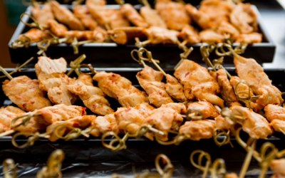 Harissa Chicken Skewers