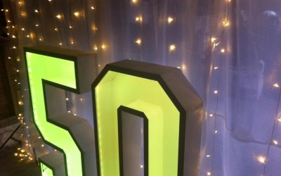 Light up numbers - House for an art lover