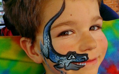 Dinosaur face painting Bristol