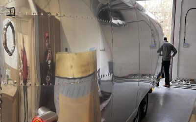 Back of trailer 