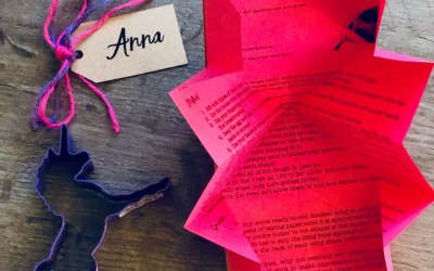 Each Little Bag has a pop-up cookie recipe