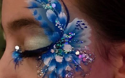 Glittery eye designs
