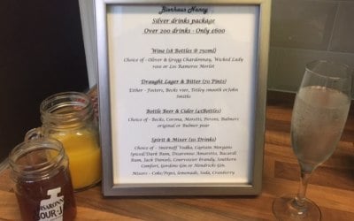 Silver drinks package... 200 drinks, only £600