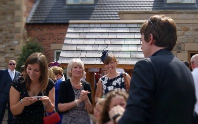 Walk around magic during drinks reception or photographs