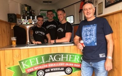 Working hard with one of our regulars