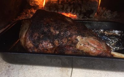 lamb leg cooking for our lamb taco
