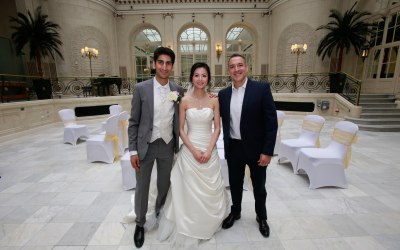 With Bride & Groom