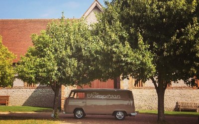 The beautiful Champervan @ Tithe Barn