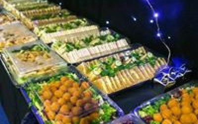 One of our tasty spreads for over 100 guests
