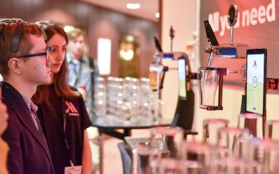 The Beer Robot in action over in Frankfurt - 2018
