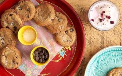 Brown butter salted chocolate chip cookie