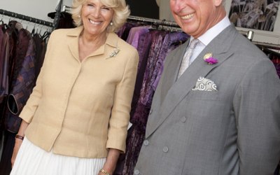 Prince Charles and Camila at private Welsh fashion business in wales only photographer there. 