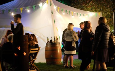 Capri Marquees look great at night