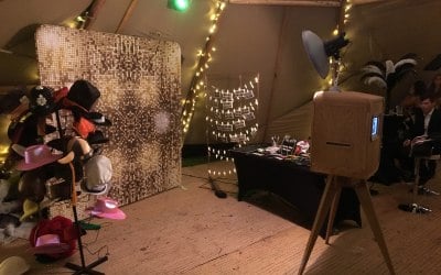 The Everybooth :- Set Up In Tipi