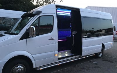 WHITE PARTY BUS