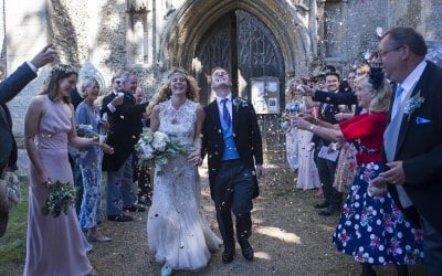 Charlotte & Matthew, North Norfolk church wedding. 