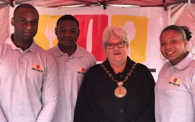 Photograph with the lovely Mayor of Greenwich 