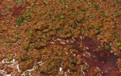 Lamb keema peas