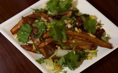 Aubergines with Garlic