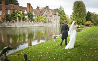 Bride and Groom at Birtsmorton Court