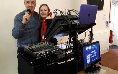 Christmas Day charity event the church put on for the lonely and underprivileged, lunchtime/early afternoon (minimal setup as low on space)