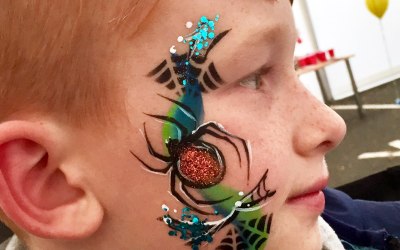 Simple but striking cheek designs - perfect for older children