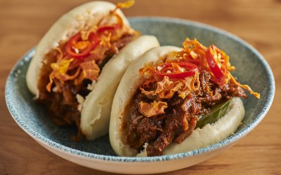 BOWLS Canapés | Pulled Pork Bao buns