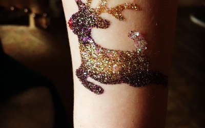 Rudolph the sparkly reindeer