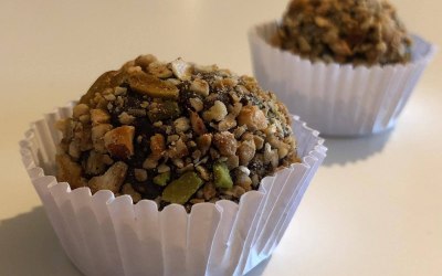 Brazilian Açai Brigadeiro with Homemade Granola