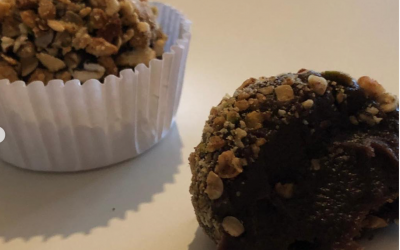 Brazilian Açai Brigadeiro with Homemade Granola