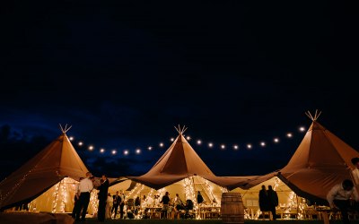 Tipis at night bring the magic! 