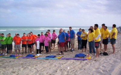 Team Olympics on the beach!
