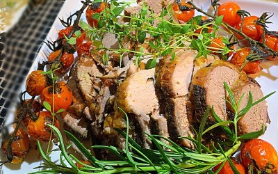 Roasted Minted Lamb Slices