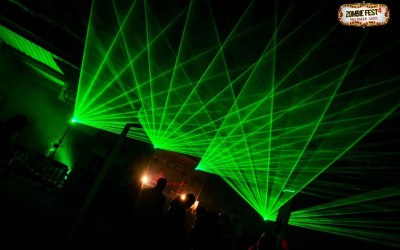 Lighting provided for Zombie Fest