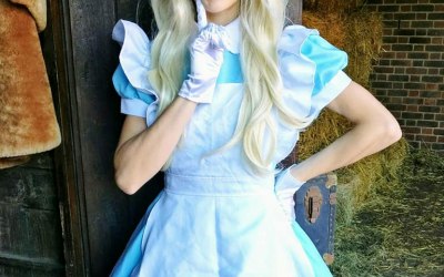 Alice at a local Manor house for their Christmas event
