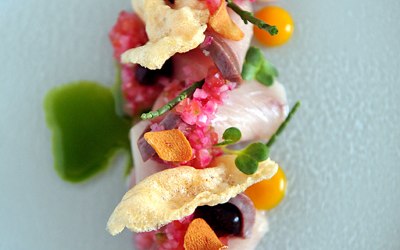 Sashimi at Magazine Restaurant, Kensington Gardens
