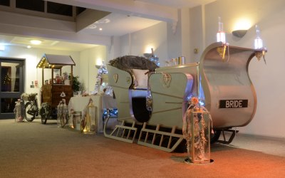 Ice Cream Sleigh & Alpine Snow Candy Cart