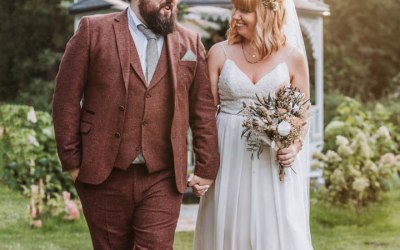 Bride and Groom at The Waterside Venue, Rickmansworth