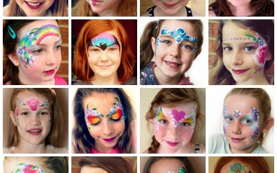 Girls Face Painting designs by Fey Faces