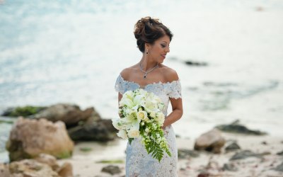 Mexico beach wedding