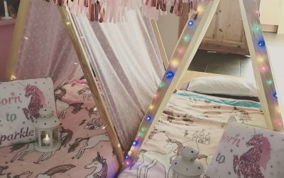Indoor sleepover tents