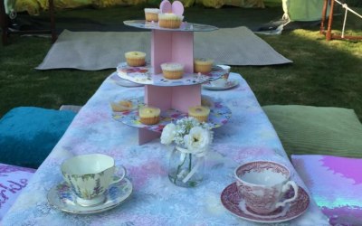 Bell tent tea parties