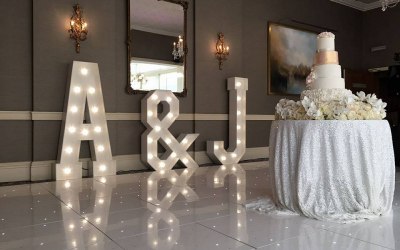 5ft Light up Initials 