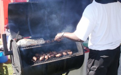 Smoked Jerk Chicken straight from the Drum