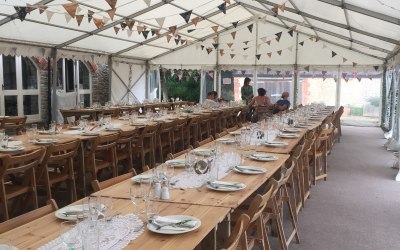 Wedding table setting 