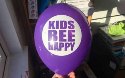 Disney and Kids Bee Happy balloons