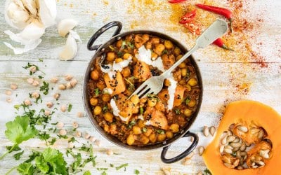 Chickpea and potato curry