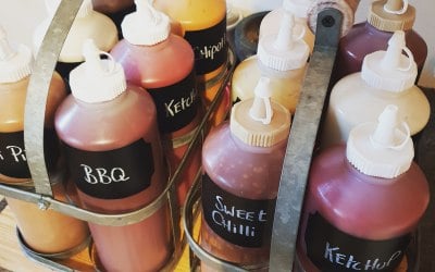 Huge sauce selection