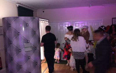 Our booth in action at a wedding